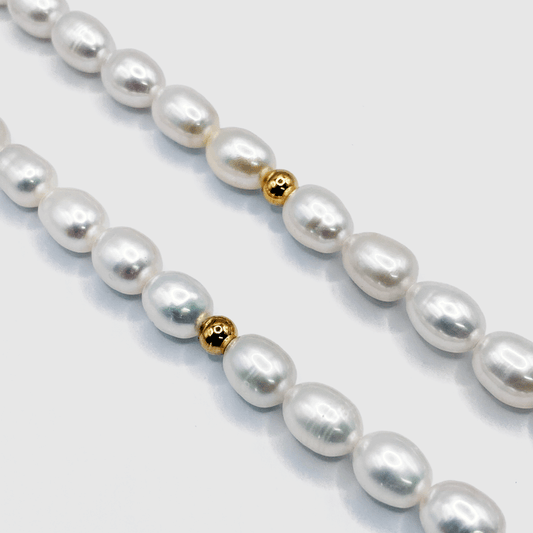 Stone Real Pearl Necklace