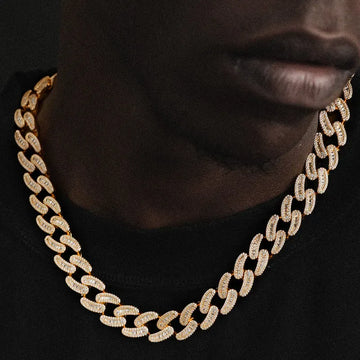 iced out gold link chain