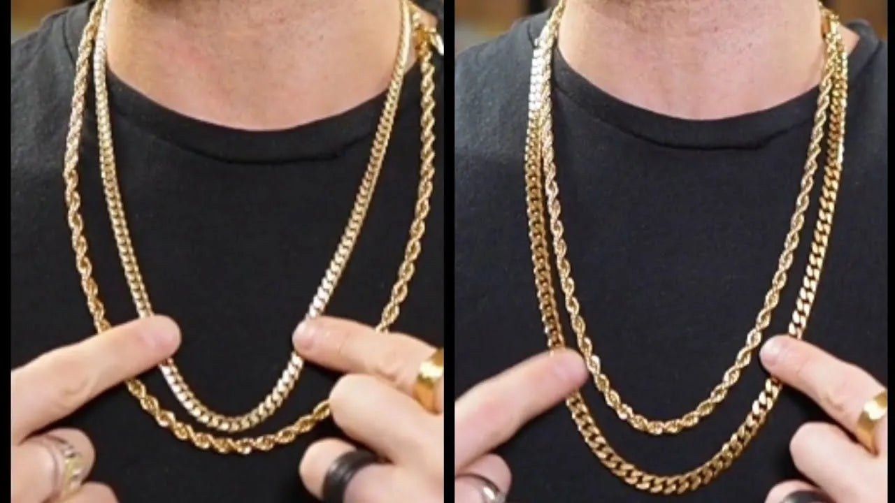 Can you wear a rope chain with a Cuban Link?