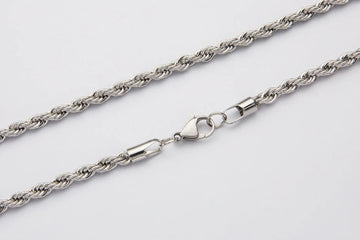 silver rope chain