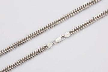 s925 silver cuban link chain