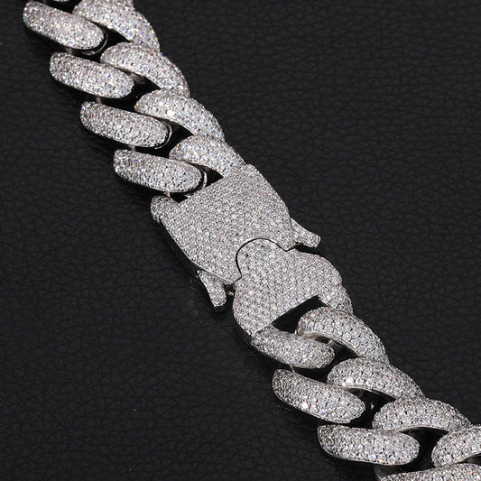 20mm Hip-Hop Iced Out Cuban Link Chain