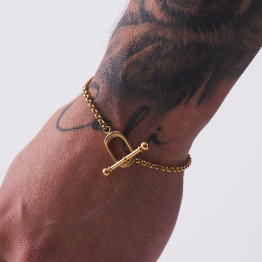 Belcher Toggle Bracelet (Gold)