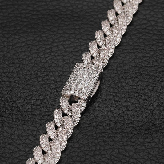 8mm Iced Out Cuban Link Chain for Men