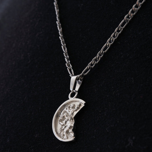 Silver St. Christopher Necklace