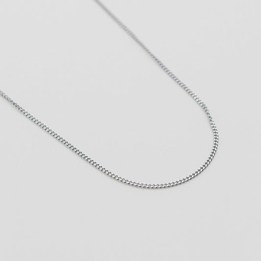Curb Chain Men's Silver Connell Necklace